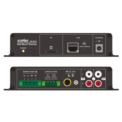 SA-8016 IP Network Wall Mount Amplifier