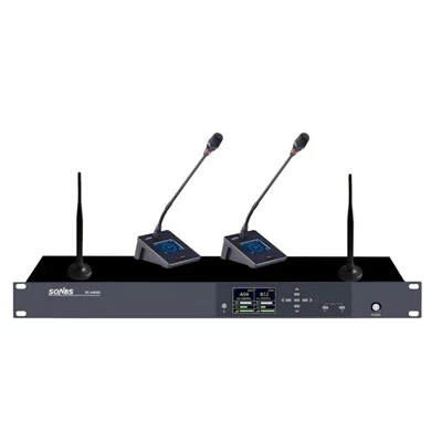 SC-A402U UHF Wireless Conference With 2 Desktop Mic Unit